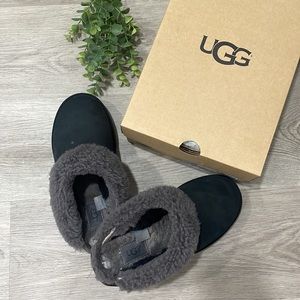 UGG Cluggette Black Slipper- Size 7